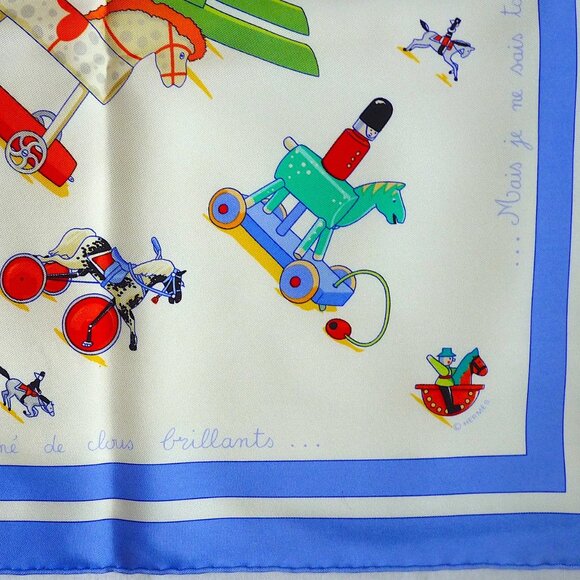 Hermes Silk Scarf "Raconte moi le Cheval" Special Edition Theodora Foundation - Picture 6 of 7